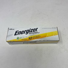 Energizer Industrial AA 1.5V Alkaline Batteries 24-Pack Silver/Yellow