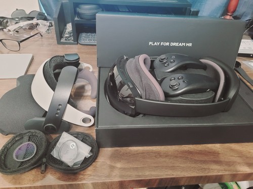 Play For Dream Mixed Reality Headset w/ Dual Controllers, Halo strap & Box
