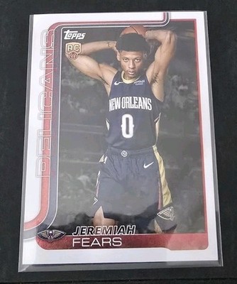 2025-26 Topps Jeremiah Fears #207 & #CC-16 Season Tip Off Costco Companion Card