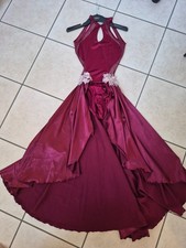 Burgundy Double Platinum brand dance costume. Size Small.