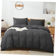 Duvet Cover Size, 2 Pieces Bedding Duvet Cover Sets, Ultra Soft and Twin Gray