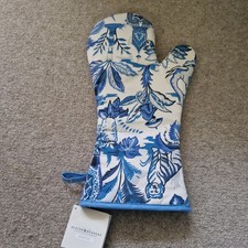 Image of Ulster Weavers Gauntlet Oven Glove Mitt India Blue design BNWT NEW