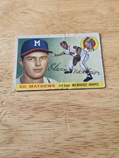 1955 Topps #155 Eddie Mathews