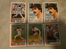 (6) 1982 O-PEE-CHEE Boston Red Sox Jim Rice Dwight Evans Tony Perez Eckersley