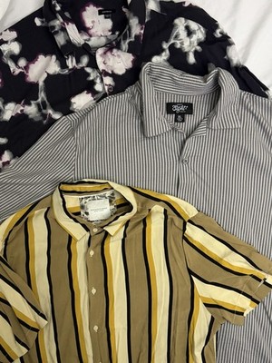 Lot Of 3 Button Down Casual Fresh Shirts(express, Denim&flower, 88brand) XL