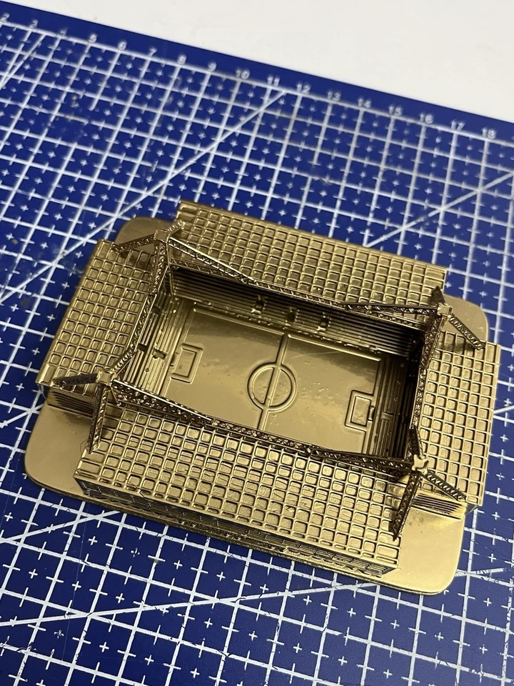 STADIO MARASSI GENOVA IN 3d Resina Oro Gold Come Da Foto - Stupendo - - Immagine 2 di 4