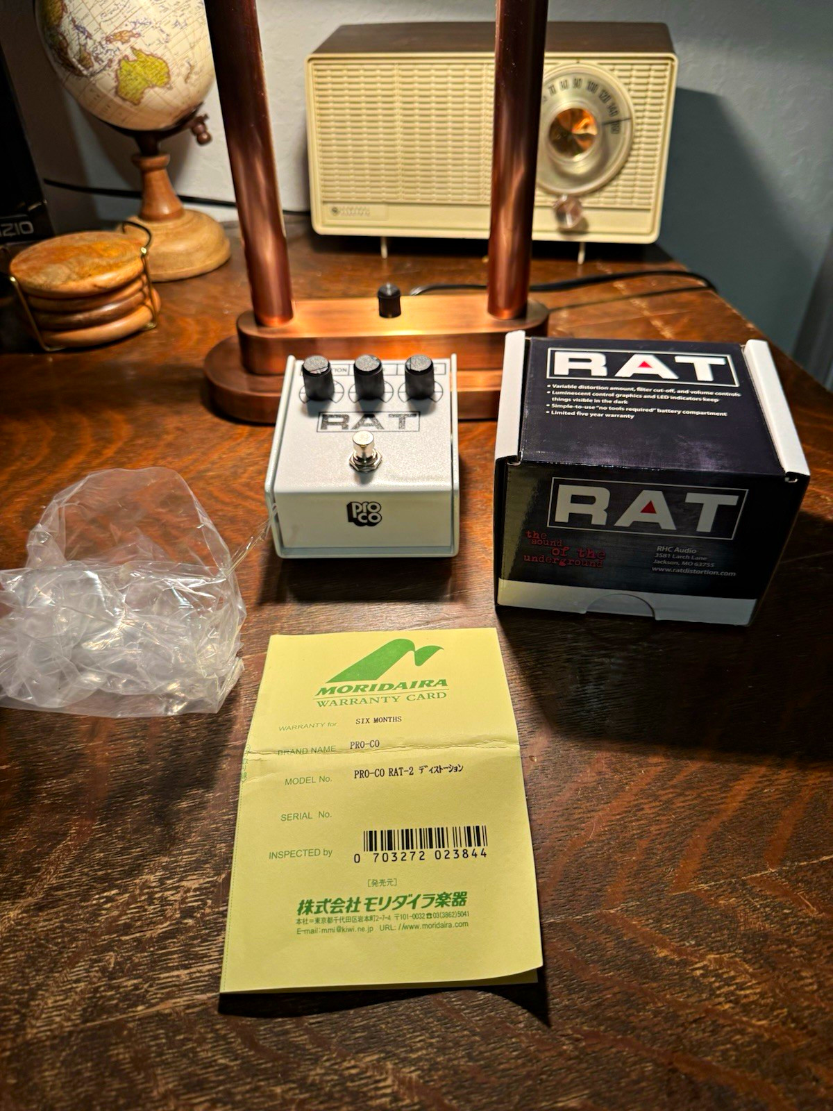 Limited edition ProCo Ikebe White RAT Pedal! Mint!