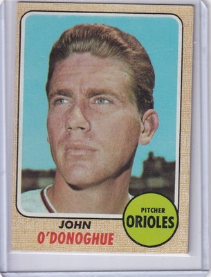 1968 Topps Baseball #456 John O'Donoghue - Baltimore Orioles
