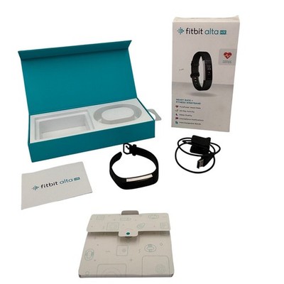 Fitbit Alta HR Fitness Tracker Heart Rate Black Wristband FB408SBKS Small