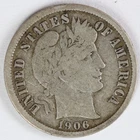 VG 1906 O Barber Dime
