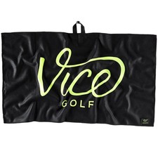 Vice Golf Shine Microfiber Golf Towel Drip Lime 16 x 28 inches