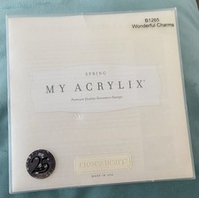 Close To My Heart My Acrlix stamp set B1265 Wonderful Charms Used 