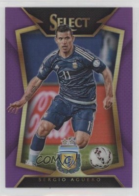 2015 Select Purple Prizm /99 Sergio Aguero (Ball Back Photo Variation) #62 07vd
