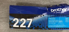 Genuine Brother TN227C Cyan Toner Cartridge, High Yield, OEM (Open Box)