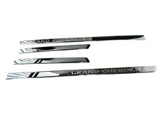 2011-2014 Jeep Grand Cherokee Exterior Door Trim Molding Set Chrome Oem