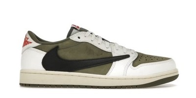 Nike Travis Scott Air Jordan 1 Low - Medium Olive - EU45 US11