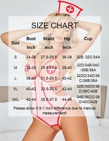 Avidlove Sexy Lingerie for Women Naughty Outfits Nurse Costume XX-Large, Pink 