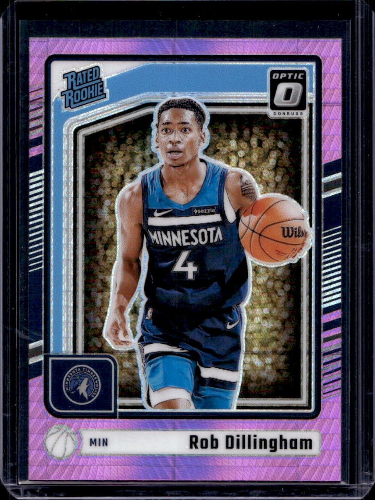 2024-25 Donruss Optic Rob Dillingham Rated Rookie Hyper Pink RC #259