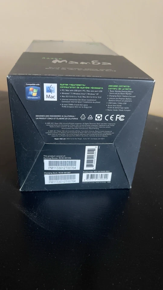 NEW SEALED Razer Mamba 2012 4G Wireless Optical Gaming Mouse With Charging Dock - Image 3 of 3
