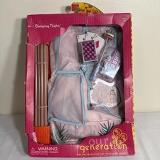 Our Generation Camping Nights Tent & Accessories Set for 18'' Dolls