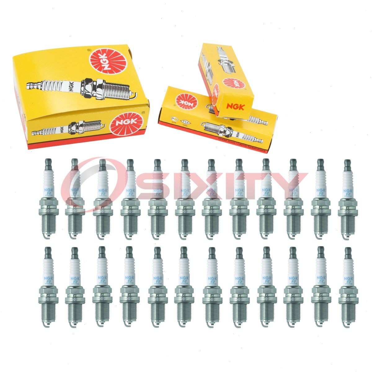 24 pcs NGK Standard Spark Plugs for 2001 Mercedes-Benz CL600 5.8L V12 - bl
