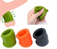 Silicone Penis-Stretcher Enhancer Ball-Scrotum-Ring-Delay-Ejaculation for Male