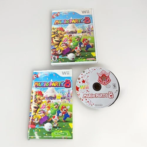 VERY NICE!!! Mario Party 8 (Nintendo Wii, 2006) COMPLETE GCM CIB F