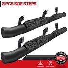 FOR 05-26 NISSAN Frontier Crew Cab Side Step Curved Running Board Nerf Bar BLK