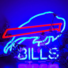 Football Neon Signs Led Sign for Wall Decor Man Cave Rugby Team Light Up Sign Gi