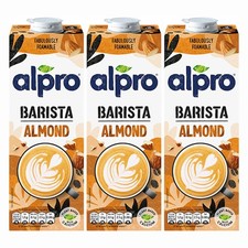 Alpro ALMOND Barista Milk 1litre x 3