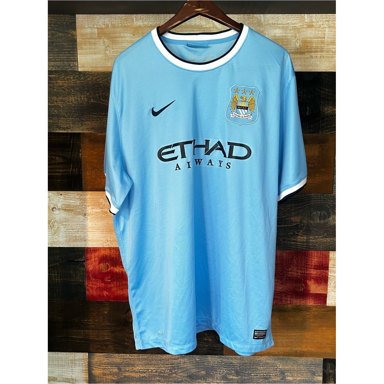 Nike Manchester City 2013 2014 Home Jersey Kit Xxl Men'S
