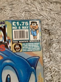 Mean Machines Magazine No.8 May Sonic Hedgehog Sega Mega Drive Retro Gaming