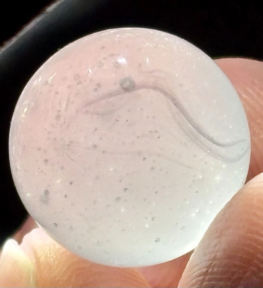 VTG Vitro Agate Whispy Conqueror .60” NM - Image 2 of 4