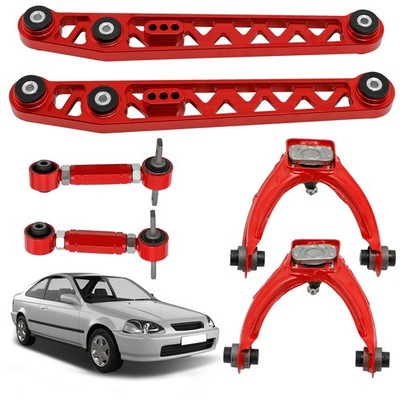 Suspension Kit Front Rear Control Camber Toe Arm Kit for 1996-2000 Honda Civic