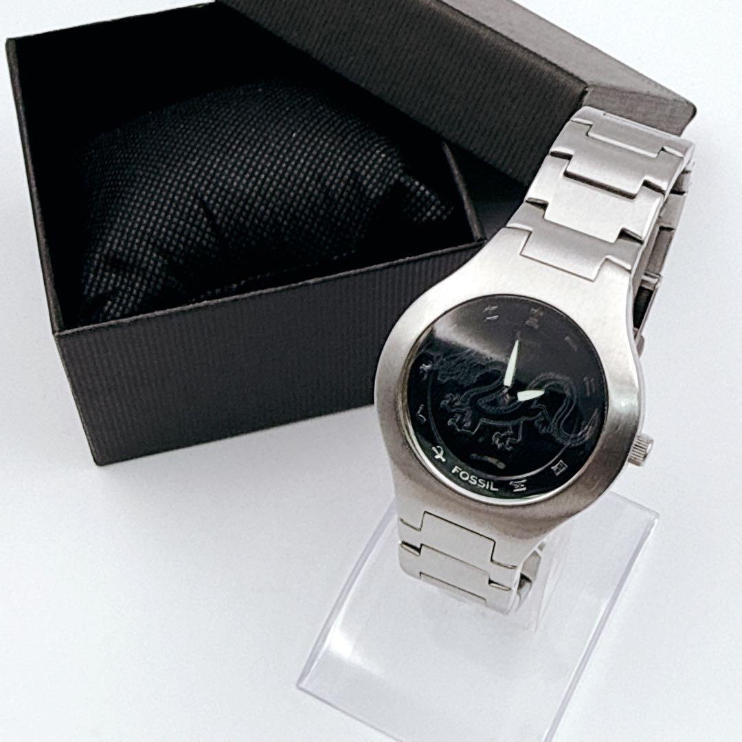 FOSSIL BIG TIC Dragon JR-7997 Quartz 41mm Stainless Steel Bracelet