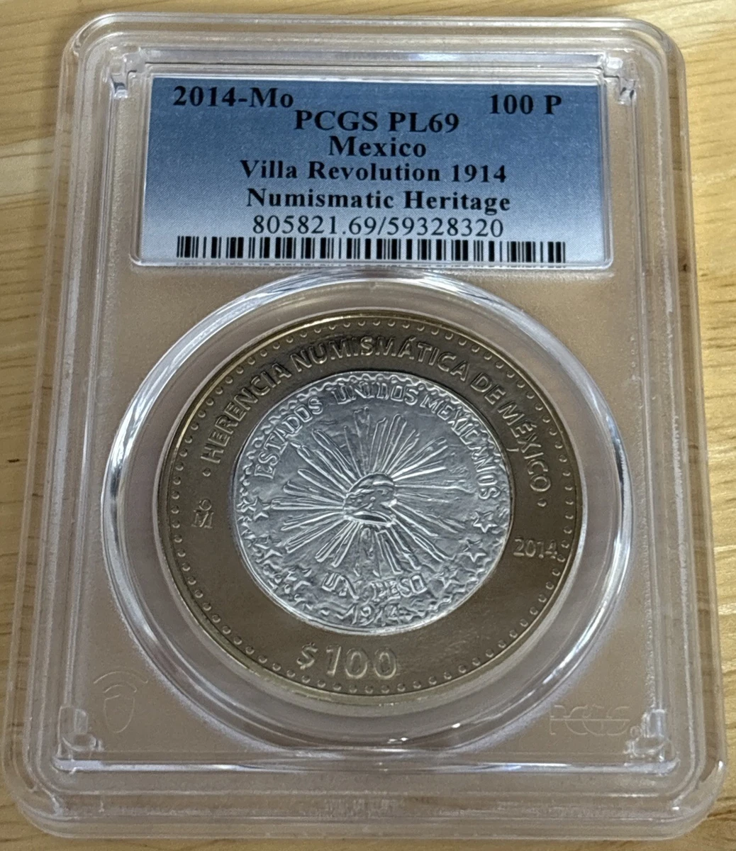 Bi-Metallic 100 Pesos Denomination Mexican Coins (1905-Now) for
