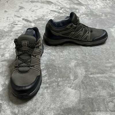 Salomon Barrakee Hiking Shoes Men's 9.5 Beluga Bungee Cord Black outdoor comfort
