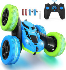 360 Rotating Remote Control Car for Kids - Rechargeable LED 4WD Toy Vehicle