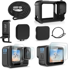Black Silicone Sleeve Rubber Protective Case for GoPro Hero 13 Black