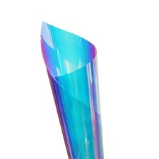 Sunice 54 X10Ft Roll Holographic Iridescent Window Film Colorful Glass Stickers