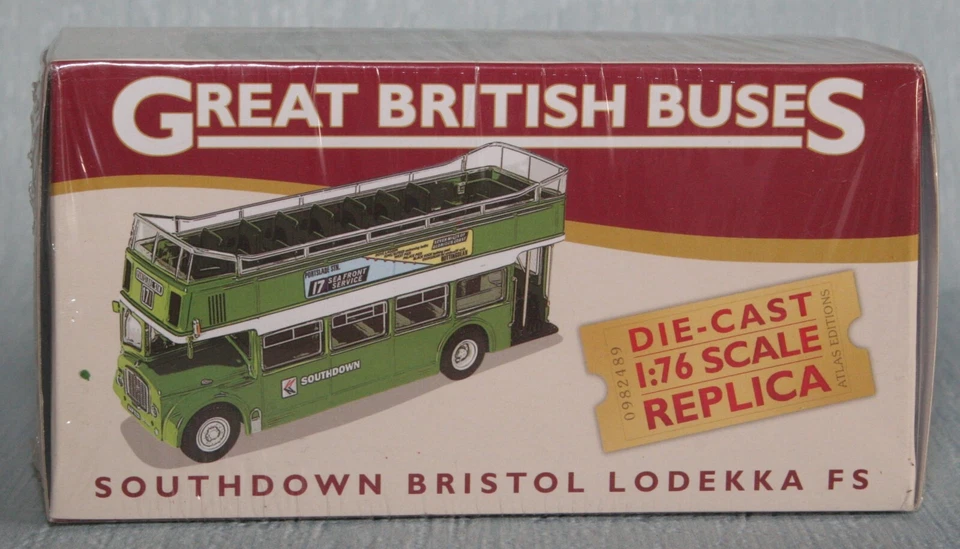 Autobús ATLAS EDICIONES 4655102 1:76 BRISTOL LODEKKA TECHO ABIERTO SOUTHDOWN CAJA SELLADA Foto 3 de 4