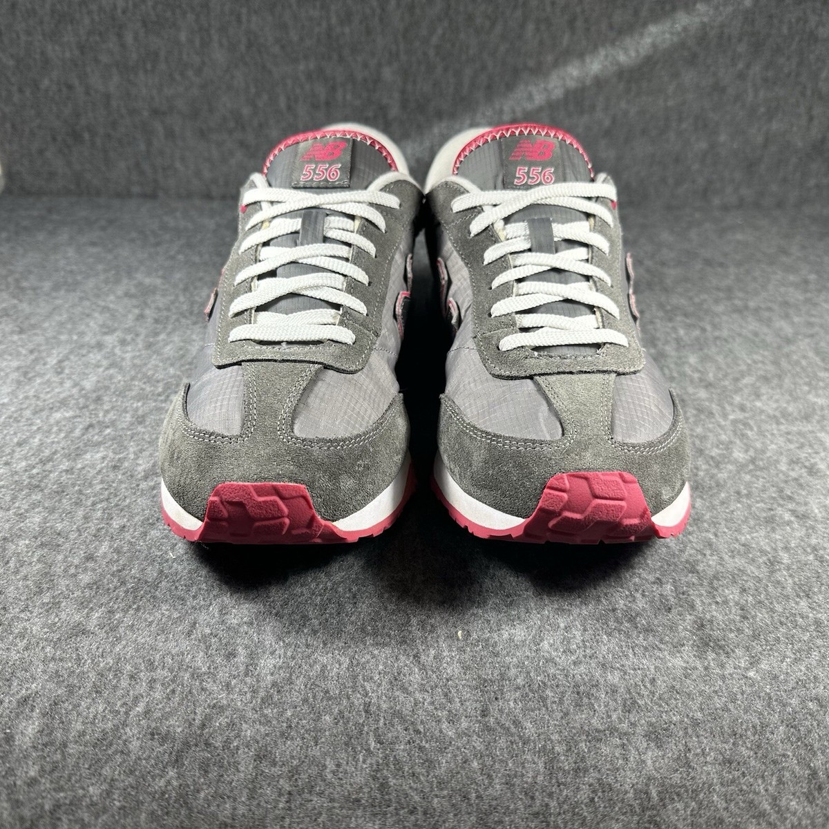 New Balance 556 Women's Sneakers Size 11 Gray Suede & Pink Casual