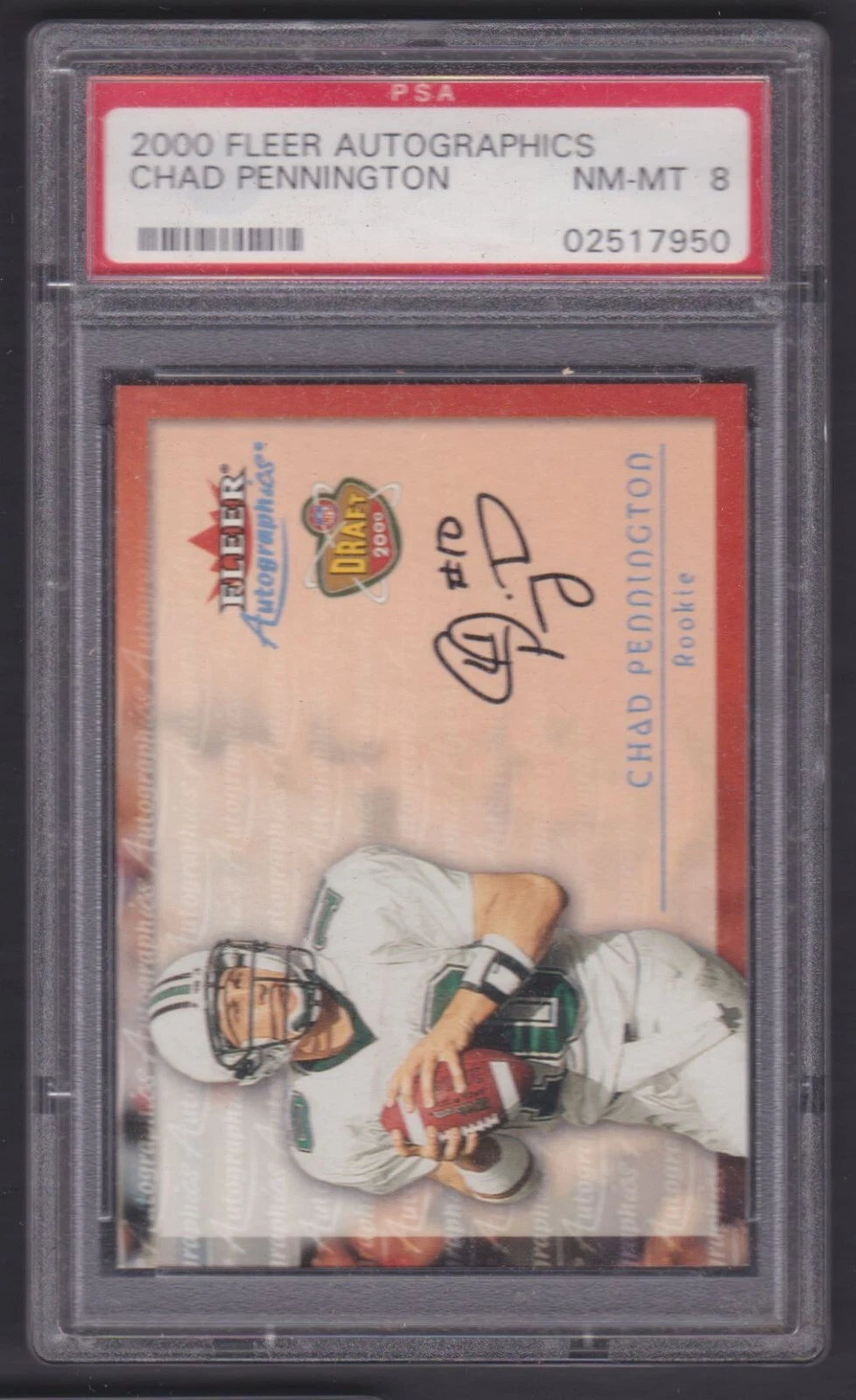 Chad Pennington Fleer Autographics # Autographics