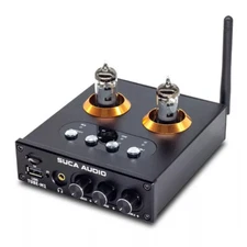 SUCA AUDIO TUBE-M1 Tube Preamplifier Bluetooth 5.0 Headphone Amplifier 6K4 Tube