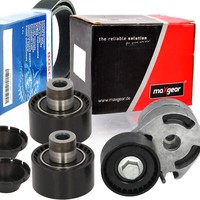 Bosch 6PK1340 Keilrippenriemen-Satz + Spanner FüR Fiesta Belingo 206 Peugeot