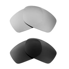 Walleva Titanium  Black Polarized Lenses For Oakley Conductor 8 Sunglasses