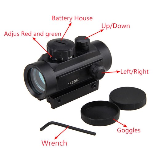 2x40 3x44 Red Green Dot Sight Scope For 11mm/20mm Rail Air Rifle Pistol Hunting - Bild 35 von 36