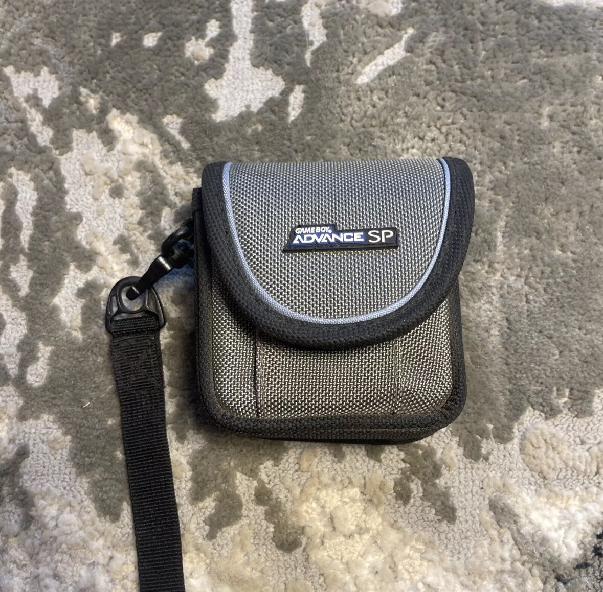 Nintendo Gameboy Advance GBA SP Case Square Pouch With Strap Gray ...