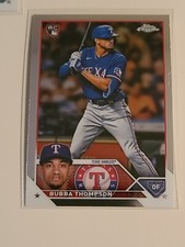 2023 Topps Chrome Bubba Thompson RC Texas Rangers #58