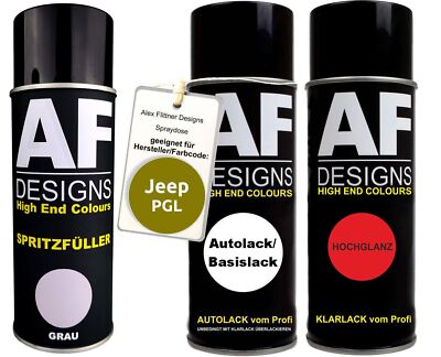 Spritzfüller Set für Jeep PGL Lime Peel Metallic Klarlack Spritzfüller Grundieru